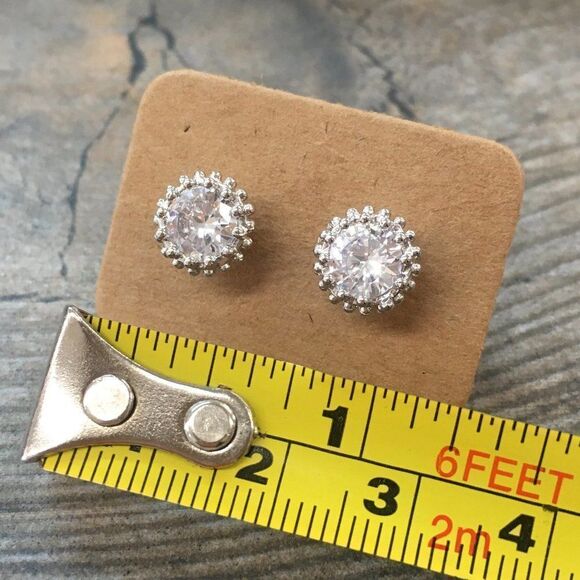 Austrian Crystal Crown Earrings - Picture 4 of 6